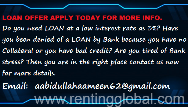 www.rentingglobal.com, renting, global, Dubai - United Arab Emirates, loan offer, Possible LOAN offer contact us now