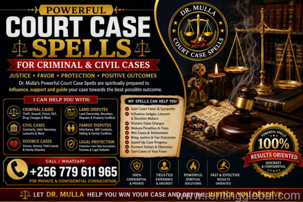 Court Case Spells for Justice, Legal Disputes, Court Support & Spiritual Guidance | +256 779 611 965
