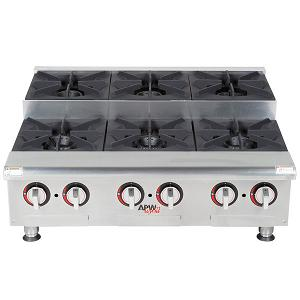 www.rentingglobal.com, renting, global, Singapore, apw wyott,commercial countertop ranges, APW WYOTT GHPS-6I STEP-UP SIX BURNER COUNTERTOP RANGE