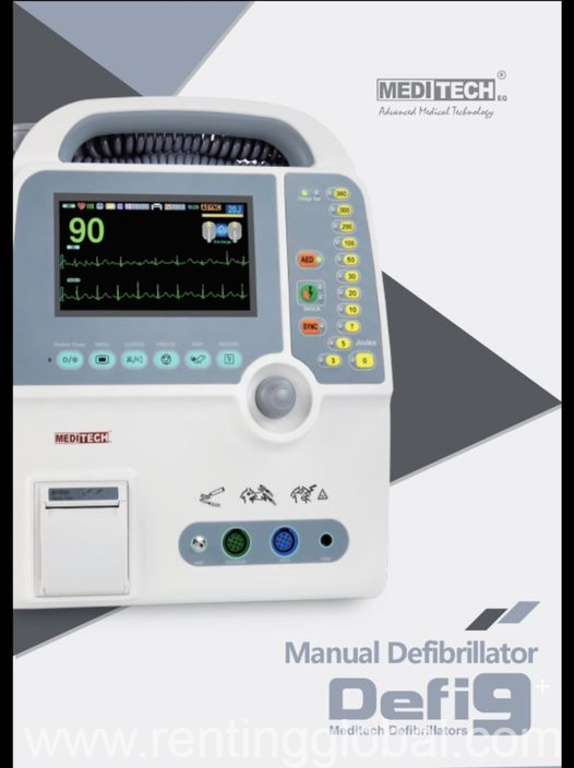 www.rentingglobal.com, renting, global, 88 Harbour St, Toronto, ON M5J 0C3, Canada, #aed #emergency #cpr #doctor #icu #ambulance #china #aedtrainer #medical #defibrillator #health #heartrate #firstaidtraining #firstaid, DEFI® 9 Professional Manual Biphasic Monitor Defibrillator