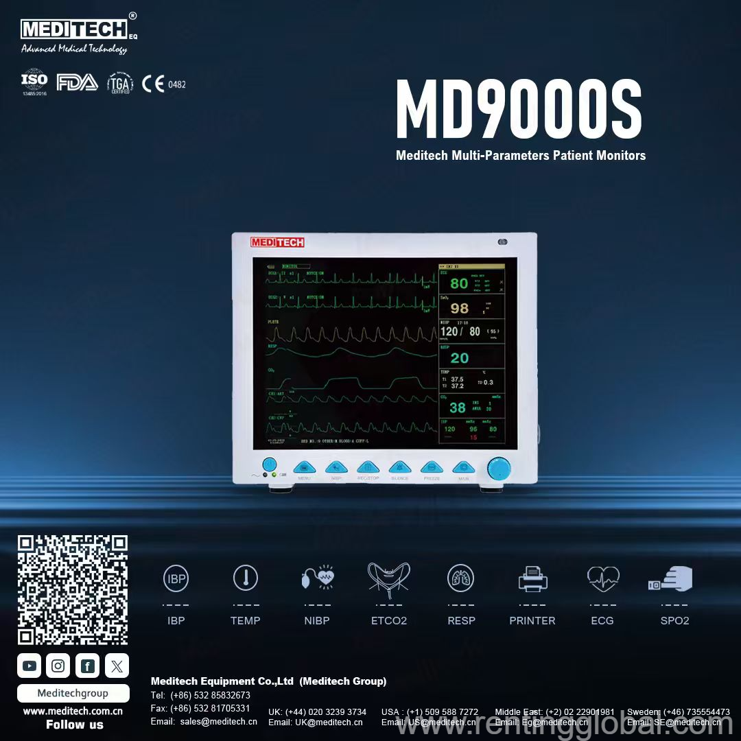 12-Inch 5-Parameter Patient Monitor for Hospitals & Clinics