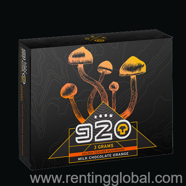 www.rentingglobal.com, renting, global, Vancouver, BC, Canada, edibles, Room 920 Mushroom Chocolate Bar – Orange Milk