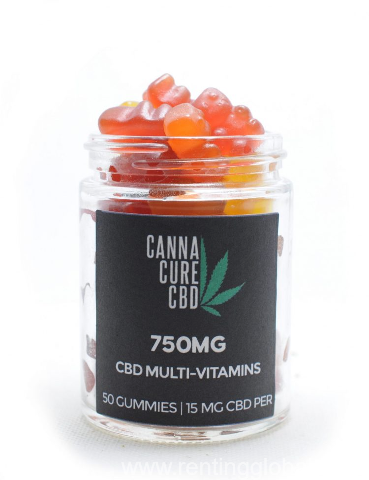 www.rentingglobal.com, renting, global, Vancouver, BC, Canada, edibles, CANNACURE CBD – MULTIVITAMIN GUMMY BEARS 50PC