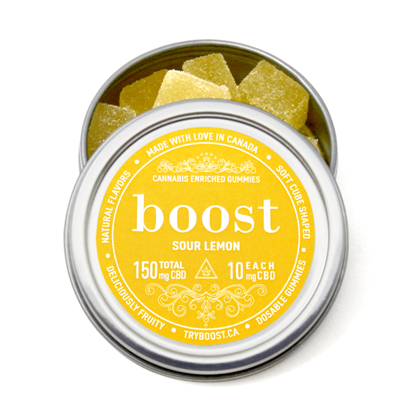 www.rentingglobal.com, renting, global, Vancouver, BC, Canada, edibles, Boost Edibles – CBD Gummies – Sour Lemon – 150mg