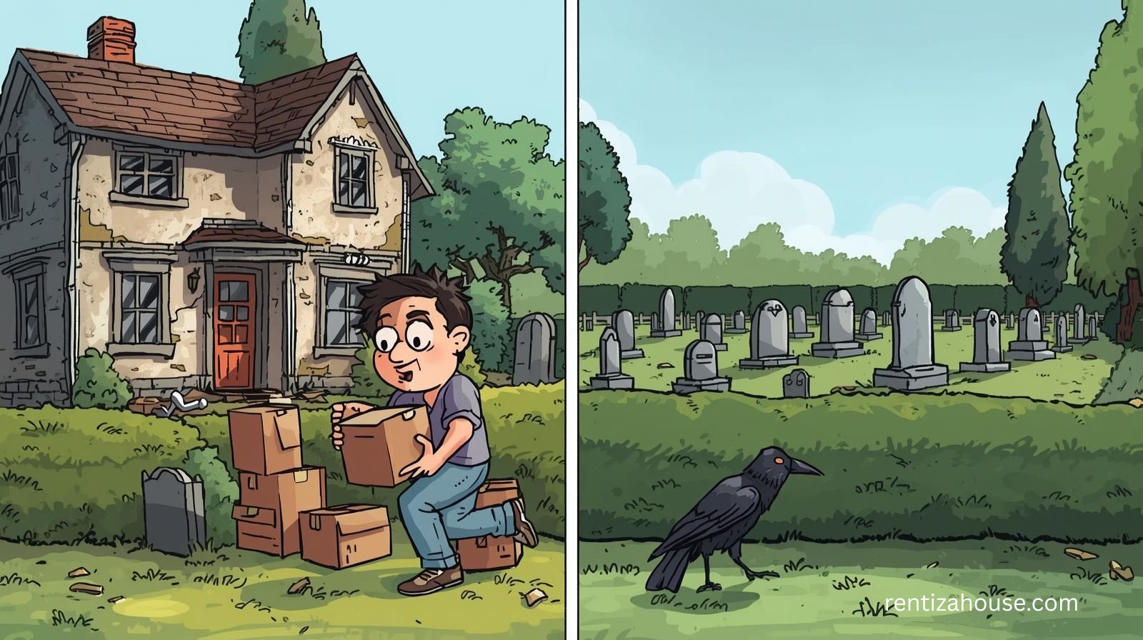 Would you live next to a cemetery if the rent was half?