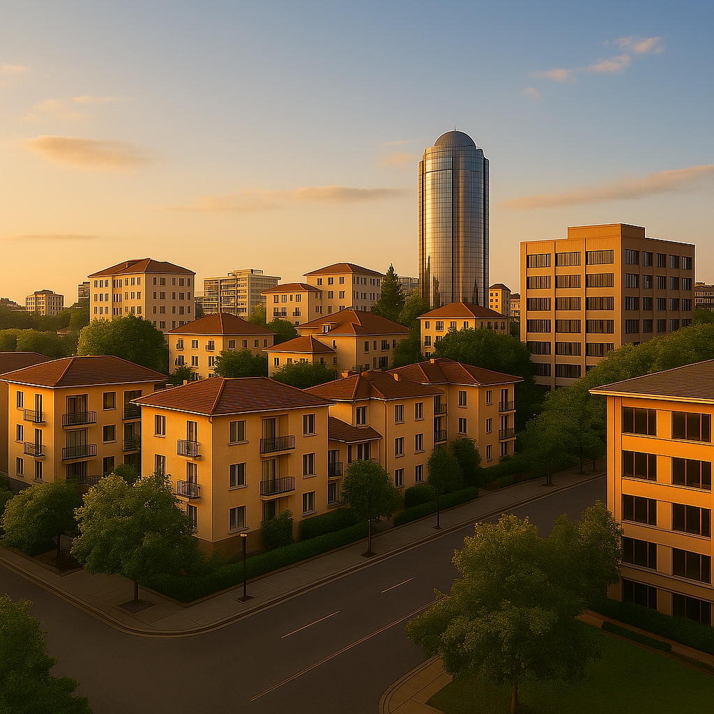 Modern apartment building in Nairobi