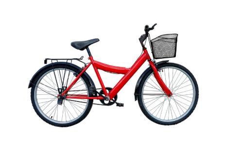 New Condition Red City Bicycle with Front Basket