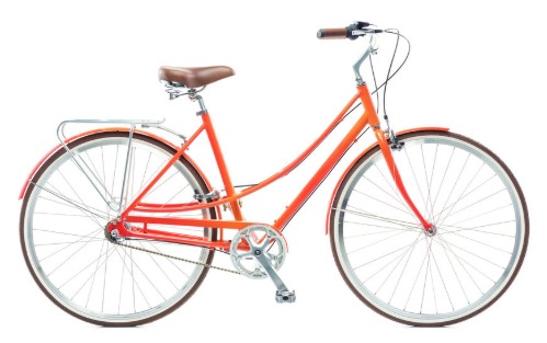 New Orange Step-Through Bicycle