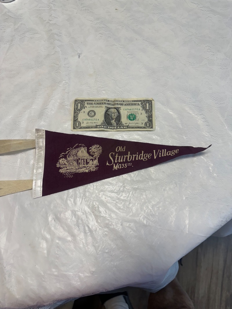 Vintage Old Sturbridge Village Souvenir Pennant