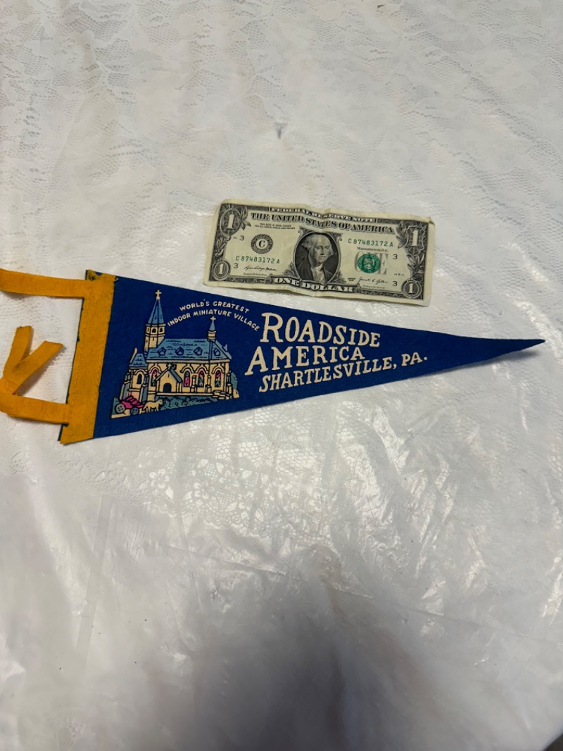Roadside America Souvenir Pennant - Shartlesville, PA