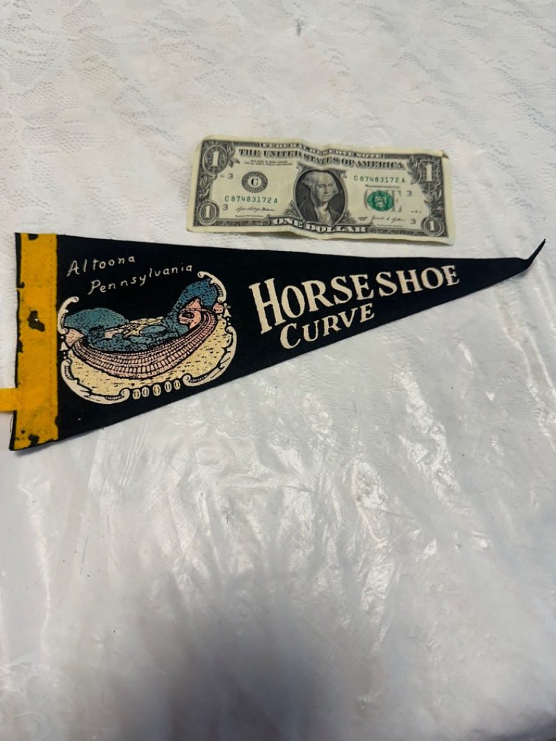 Vintage Horseshoe Curve Pennant - Altoona Pennsylvania