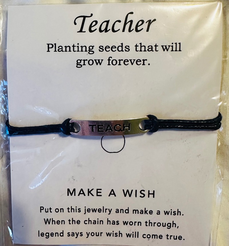 Inspirational TEACH Wish Bracelet - Perfect Gift for Teachers