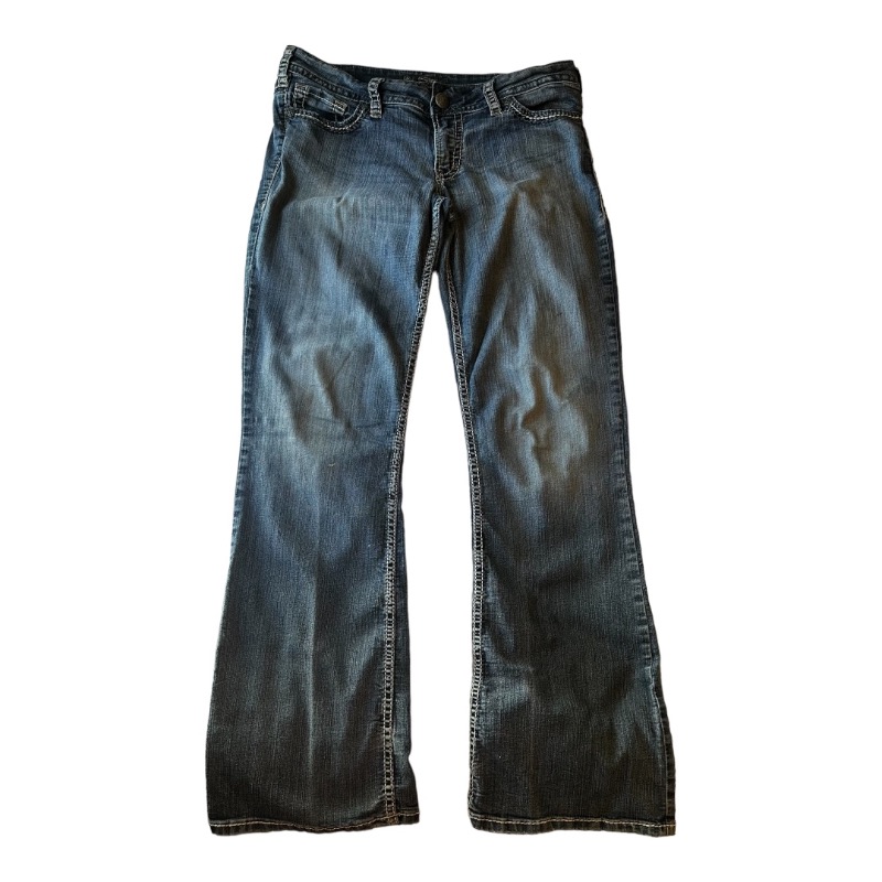 Silver Suki Men's Faded Blue Jeans 32X 34
