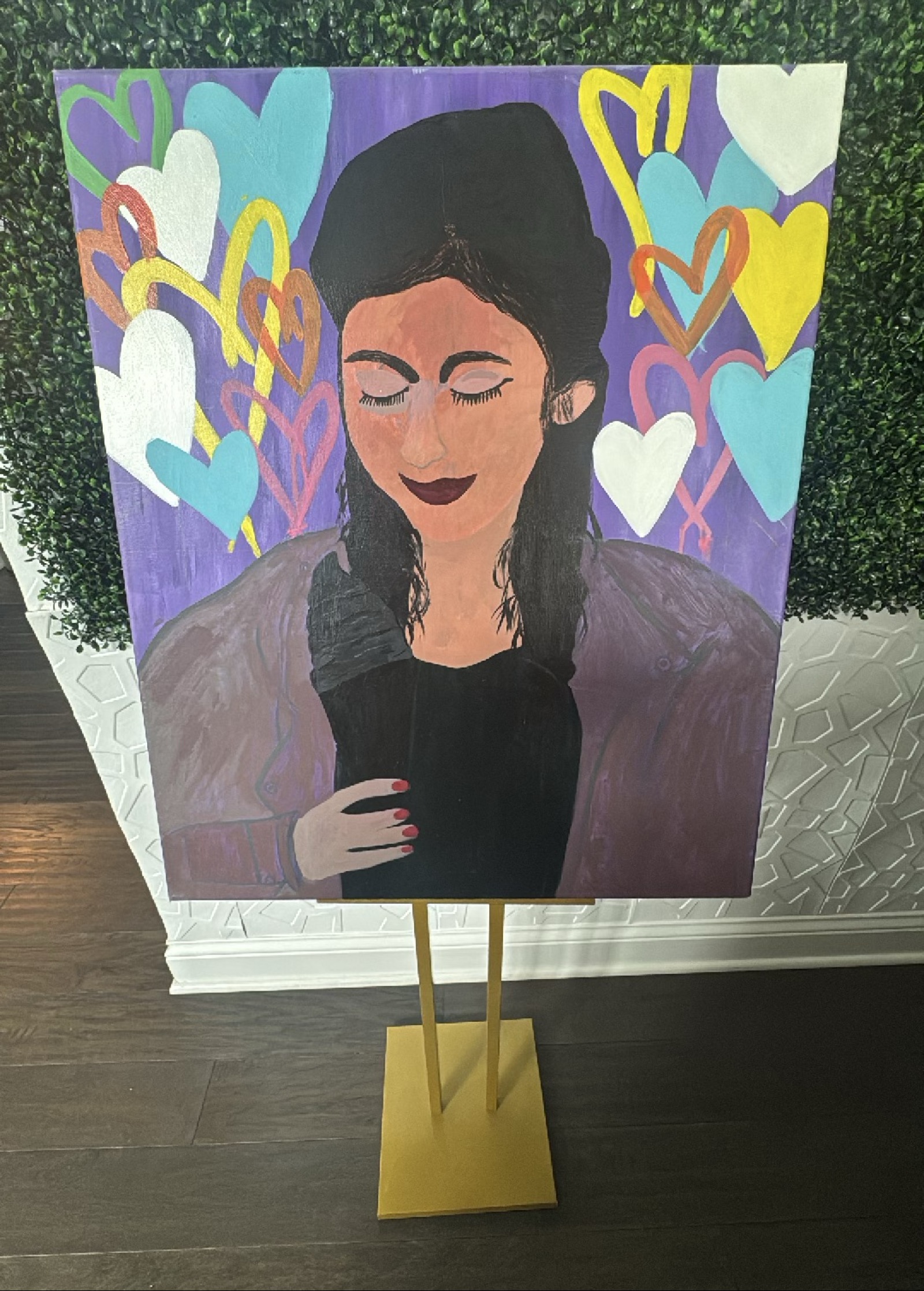 Gold T-Stand Easel thumbnail 2