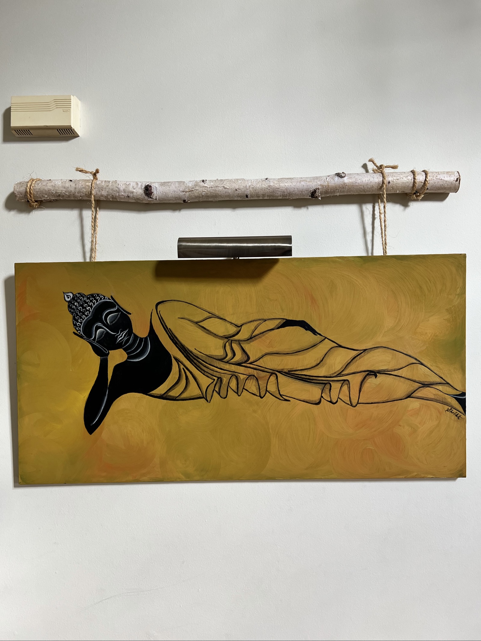 Reclining Buddha Painting
