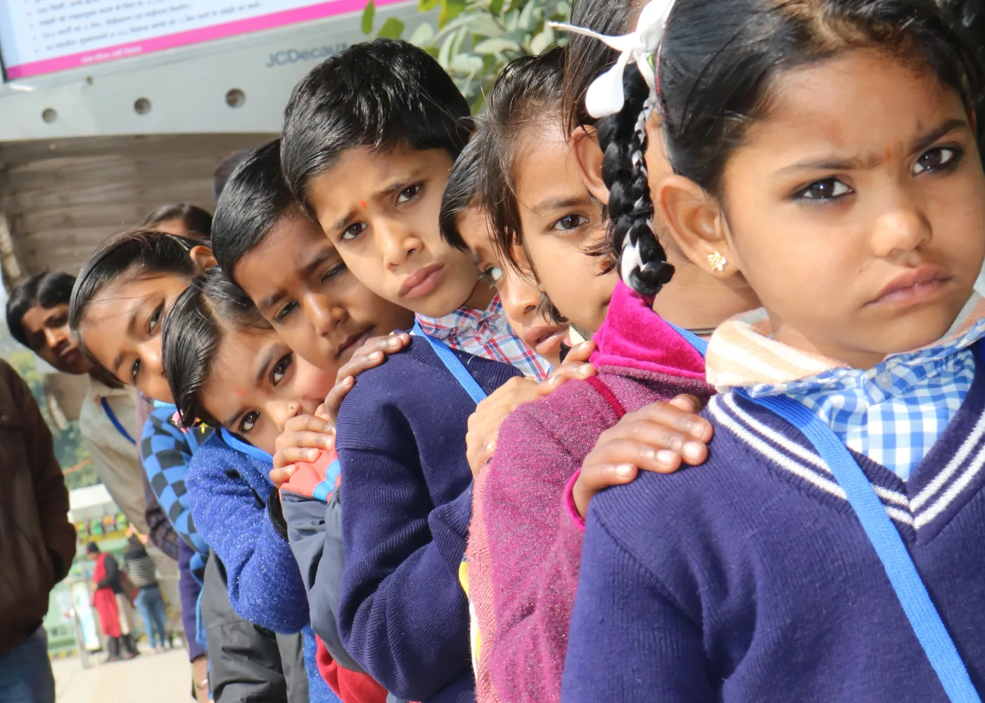 Students at Renukiran supported school