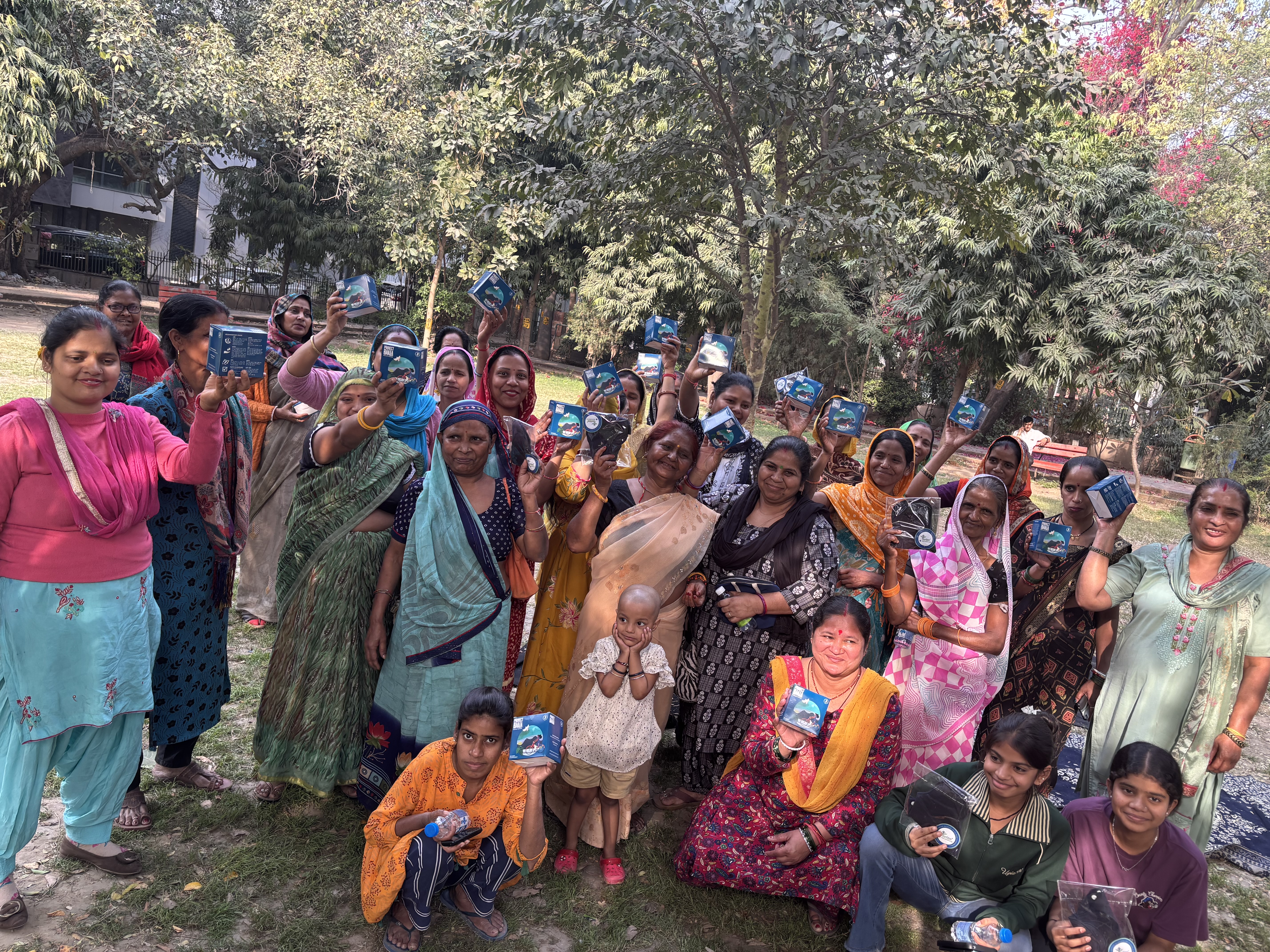 Children performing morning prayers at school