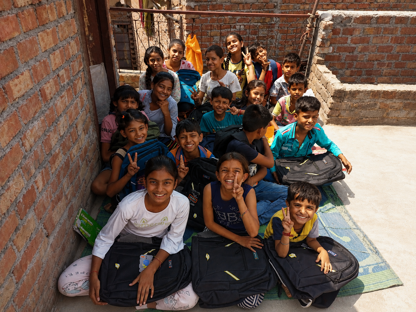 Children learning together in a classroom setting