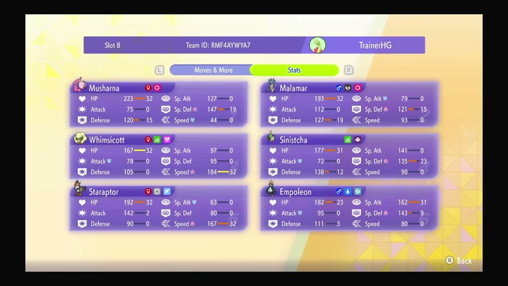 TrainerHG's Musharna Baton Pass Team preview