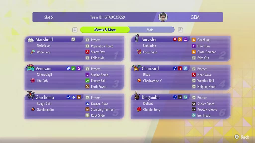 Trainer GEM's Charizard Y Sun Team screenshot 1