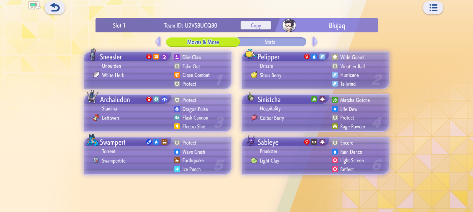 Blujaq's Rain Mega Team screenshot 1
