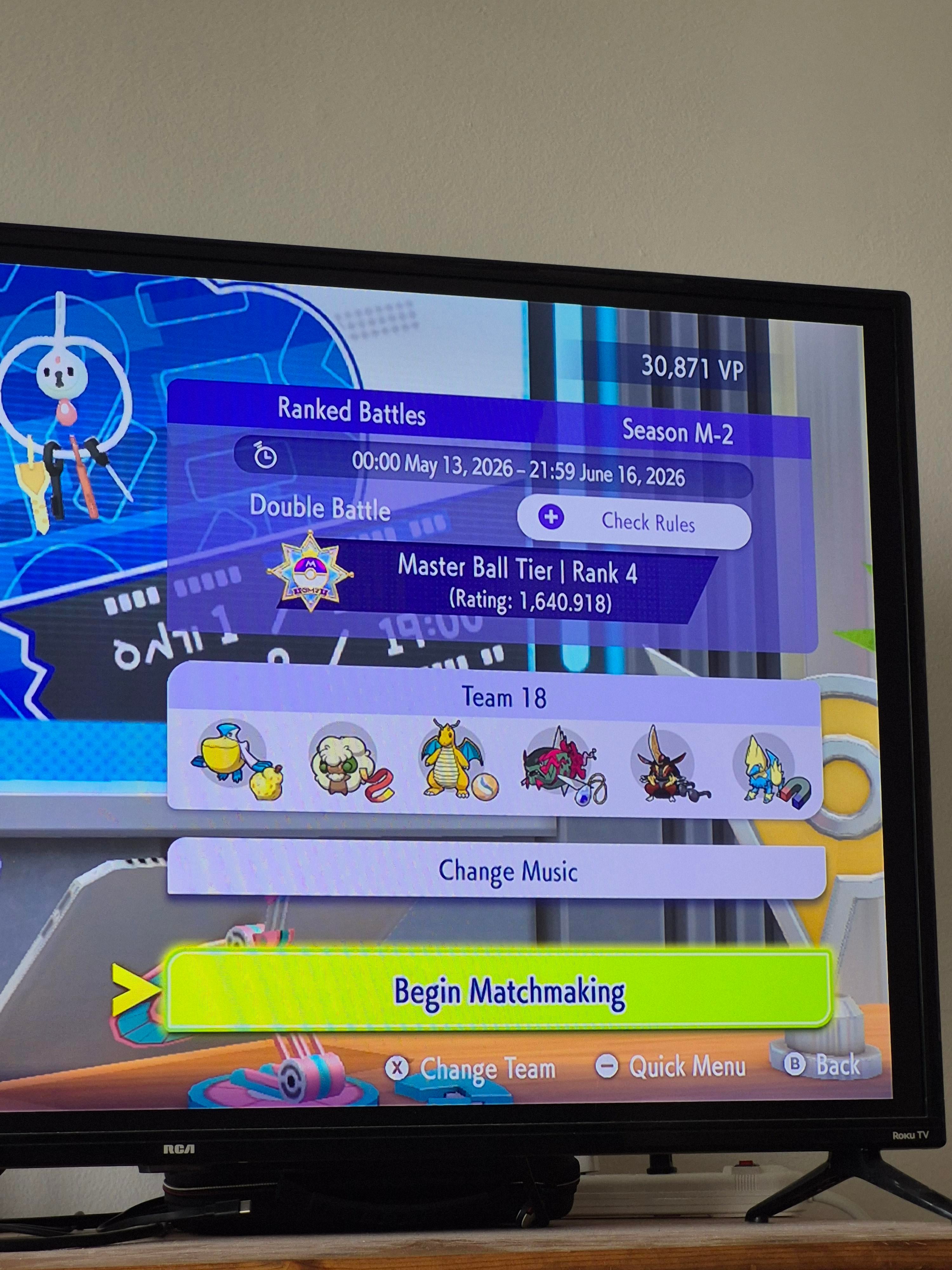 freeclimbmax's Dragonite Rain Master Ball Team preview