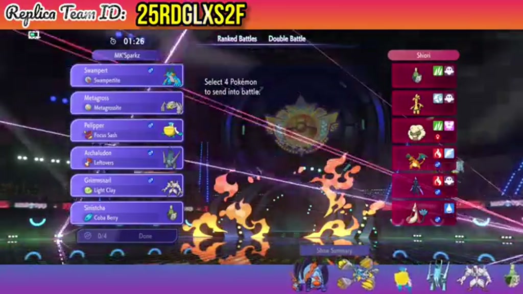MK'Sparkz's Mega Swampert Rain Team screenshot 1