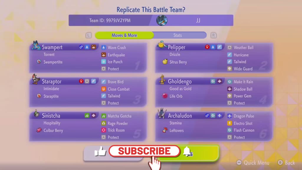 Mega Swampert Rain Team screenshot 1