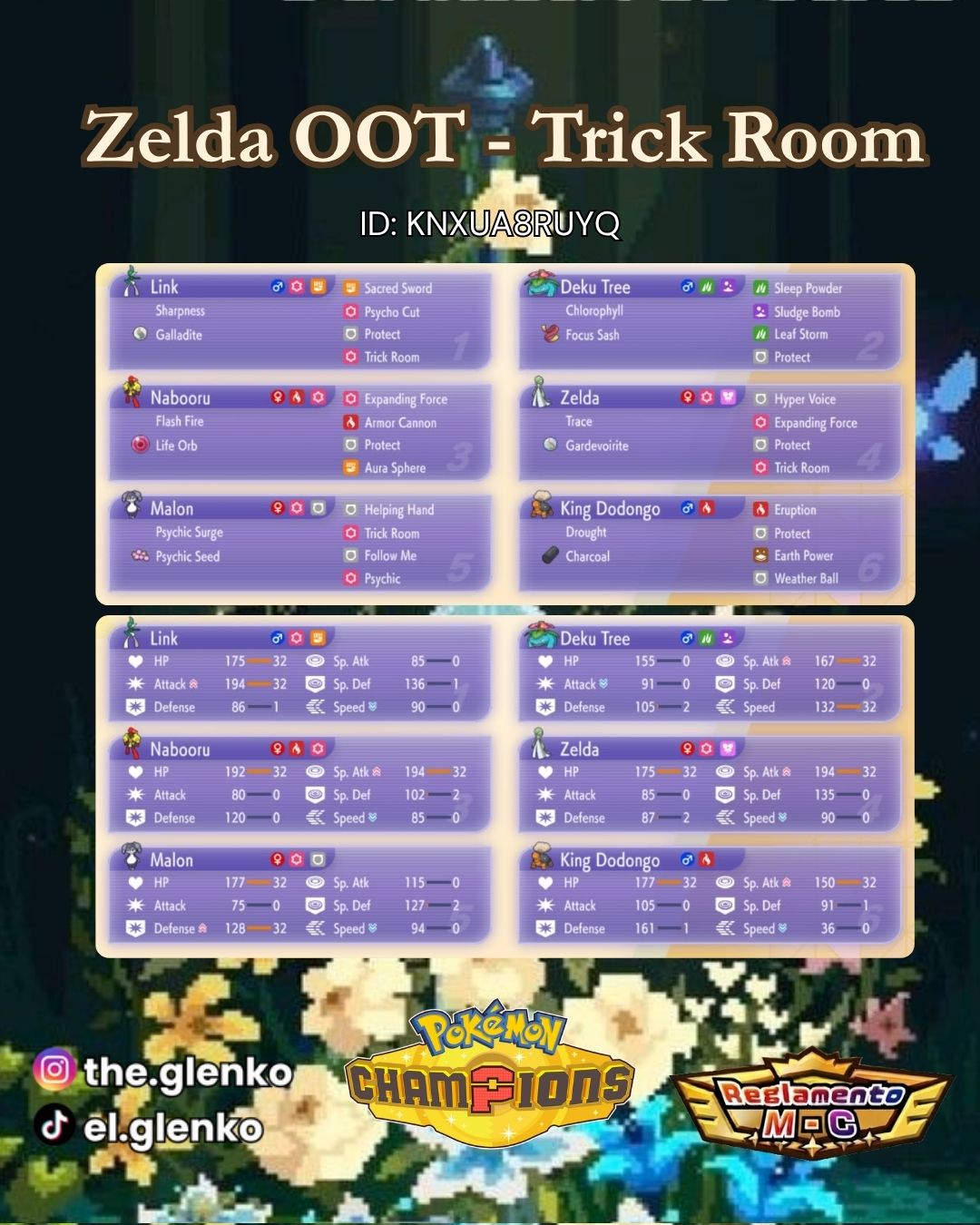Lt. Glenko's Zelda OOT Trick Room Team screenshot 1