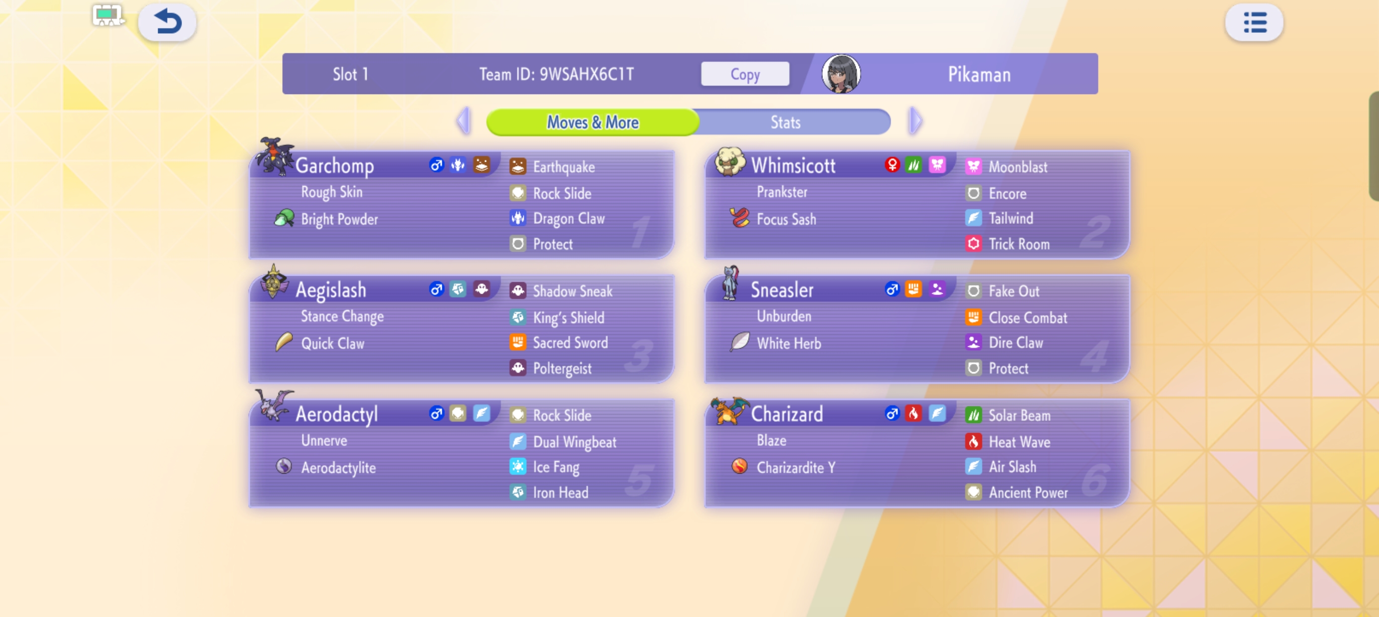 CosetedLand's Garchomp Whimsicott Doubles preview