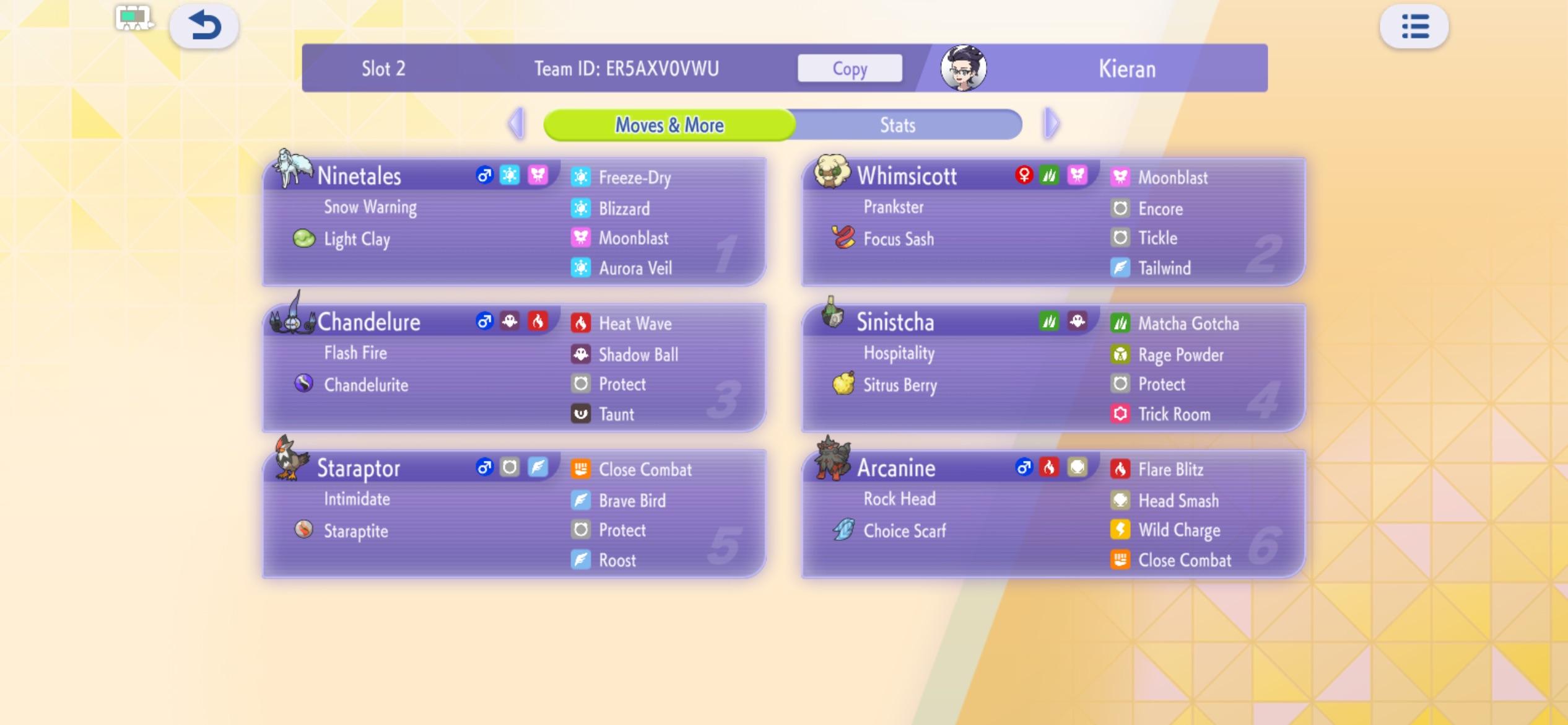 ShinyKieran's Snow Trick Room Doubles preview