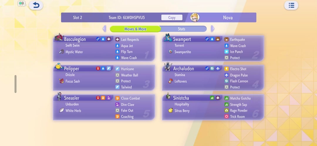 gleeok_hunter's Rain Team screenshot 1