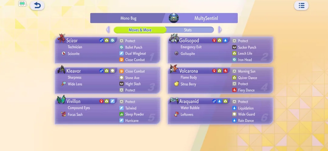 Made it to Master Ball 3 using Mono Bug Mega Golisopod preview