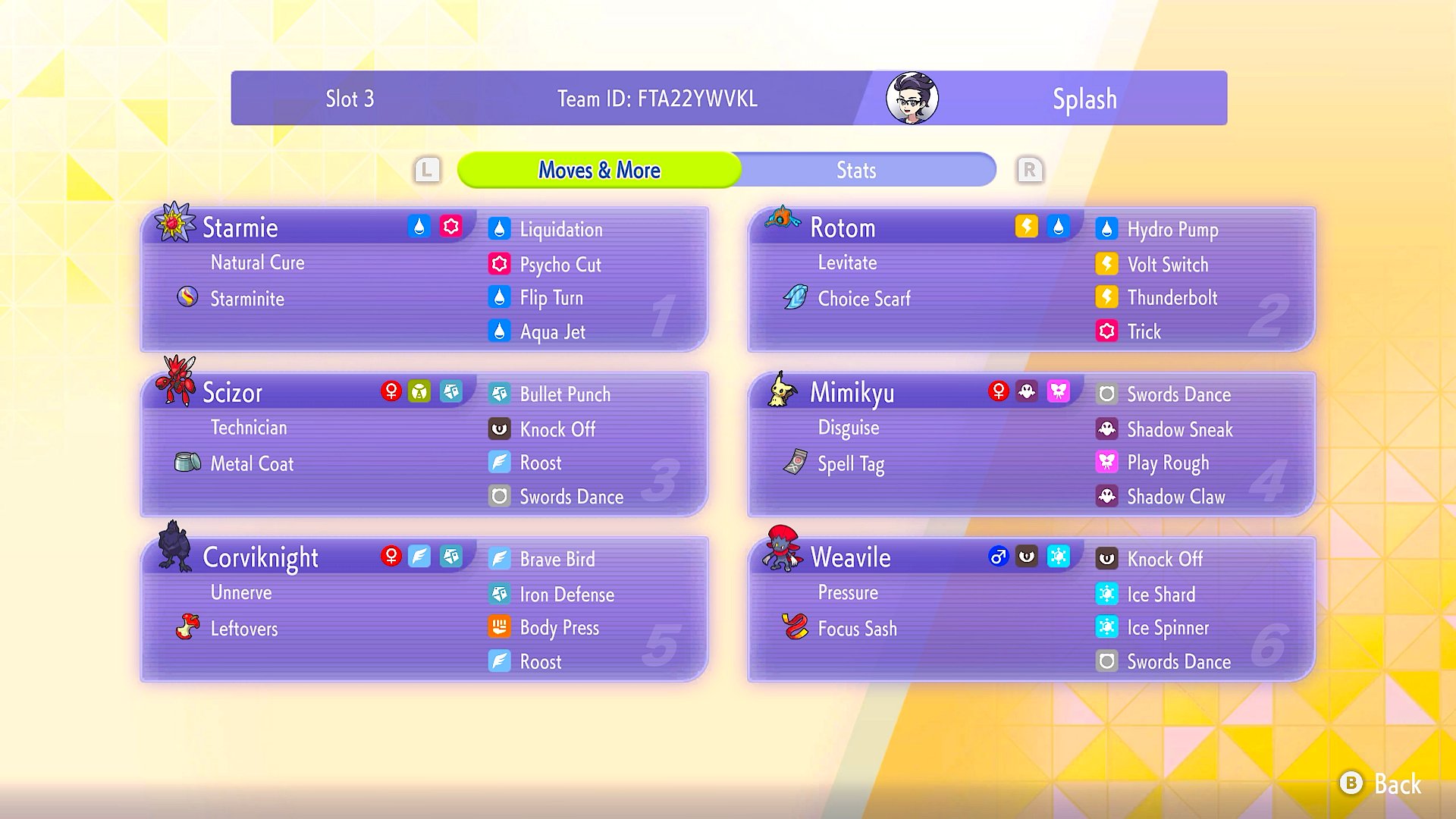 SplashPlate's Mega Starmie Singles preview