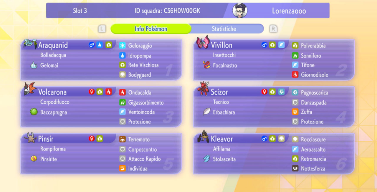 lorenzao14's Pinsir Mono Bug Team screenshot 2