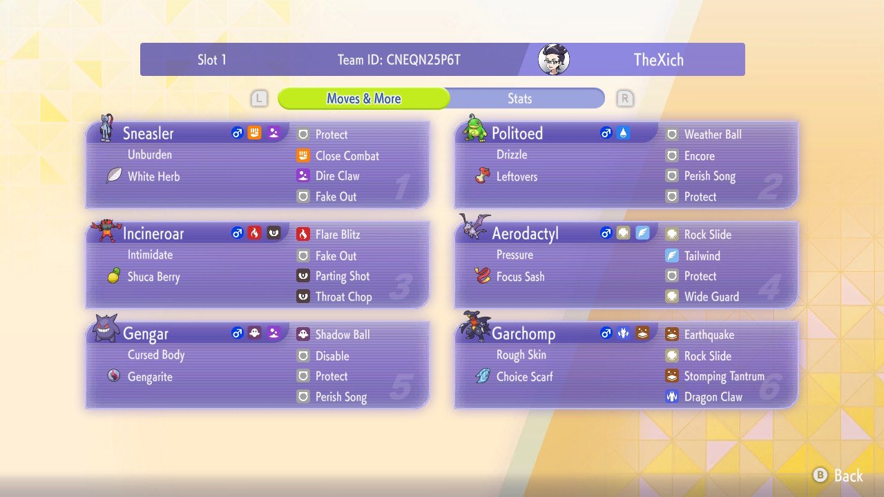 TheXich's Gengar Politoed Team screenshot 2