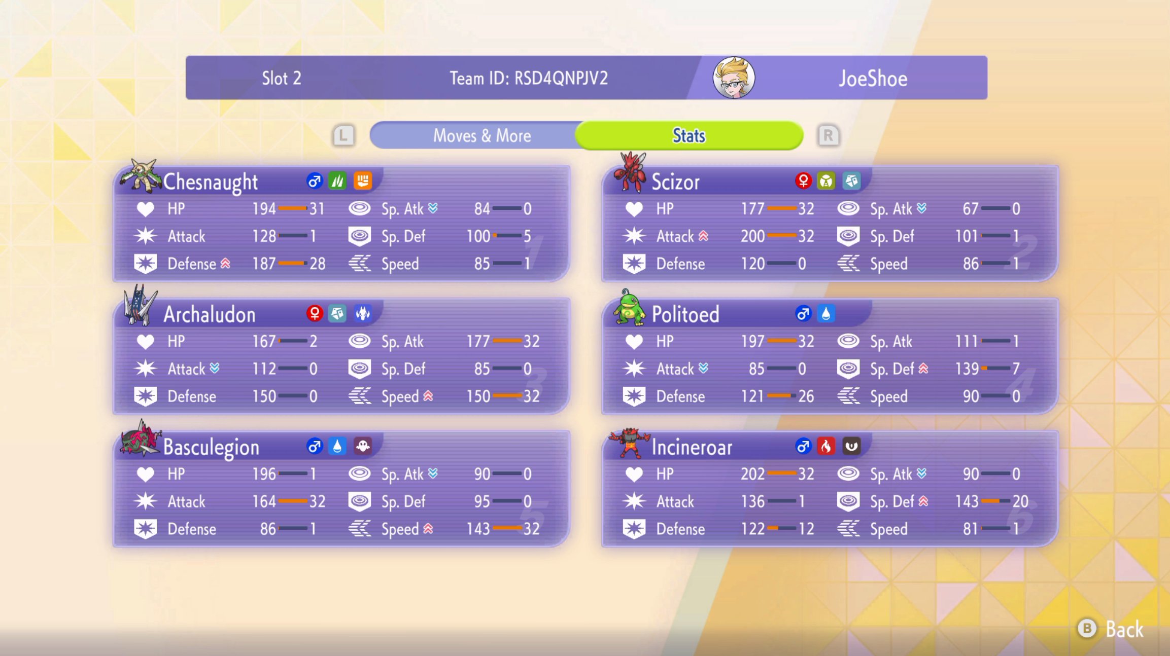 Josh Tarrant's Chesnaught Scizor Rain screenshot 2