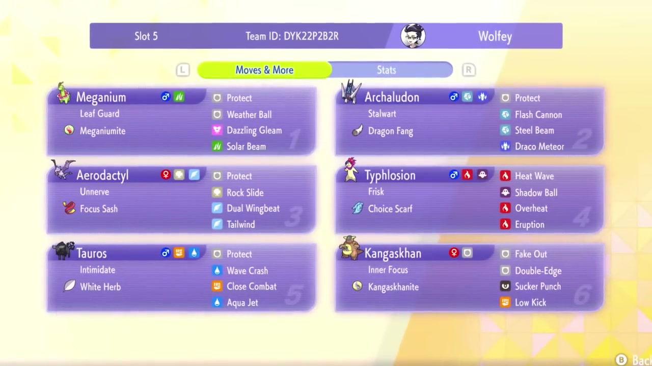 Wolfey's Meganium Kangaskhan preview