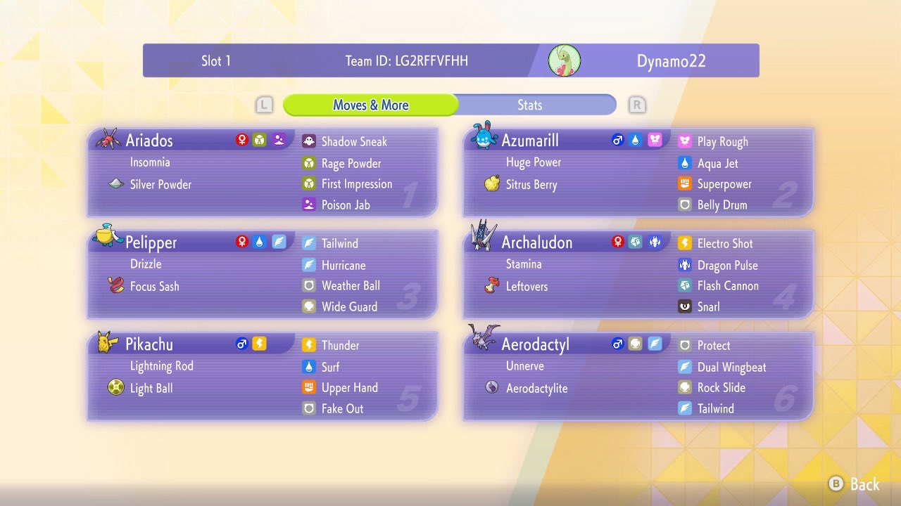 Dynamo22's Aerodactyl Ariados Rain preview