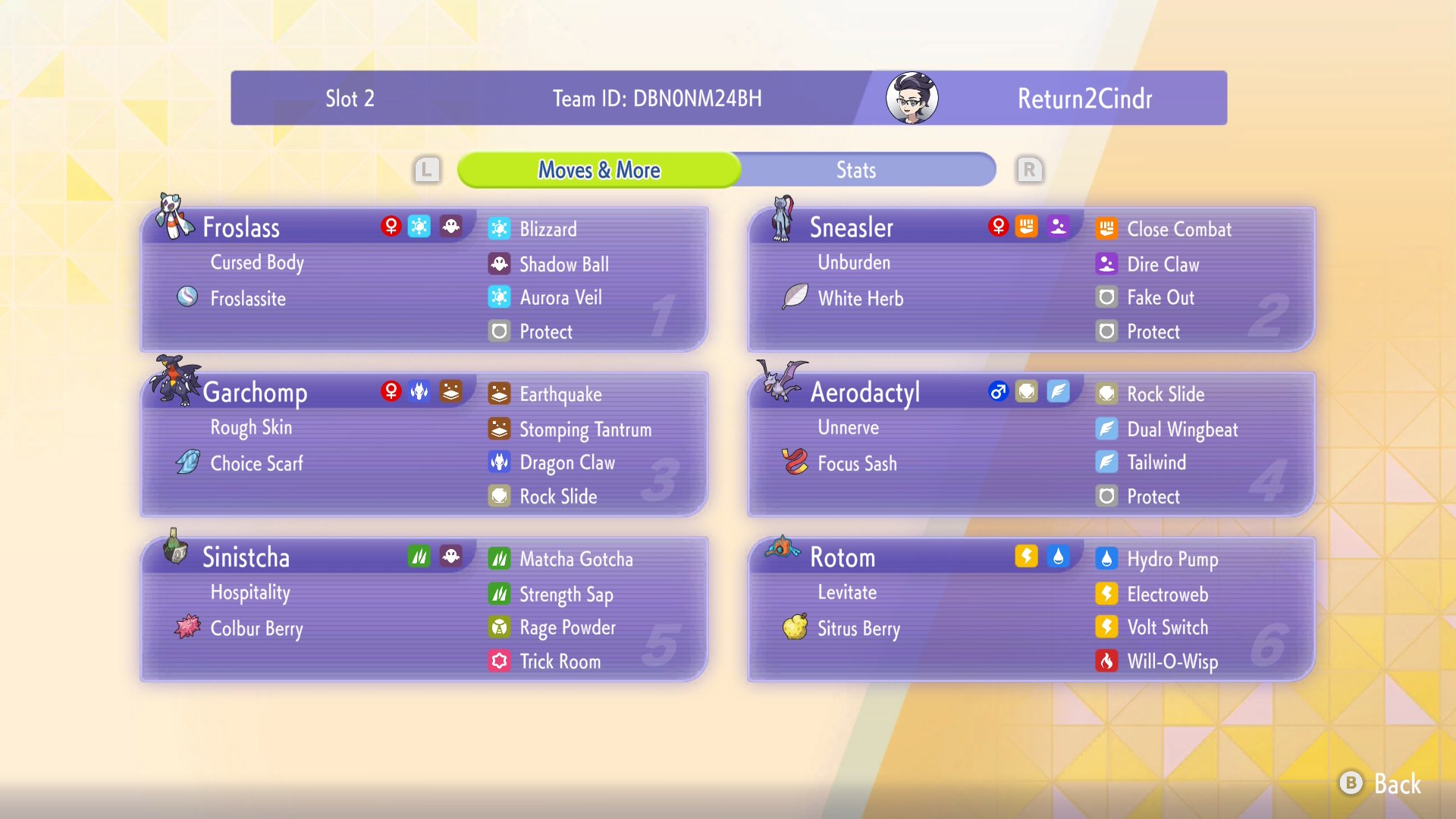 return2cinders' Froslass Garchomp screenshot 1
