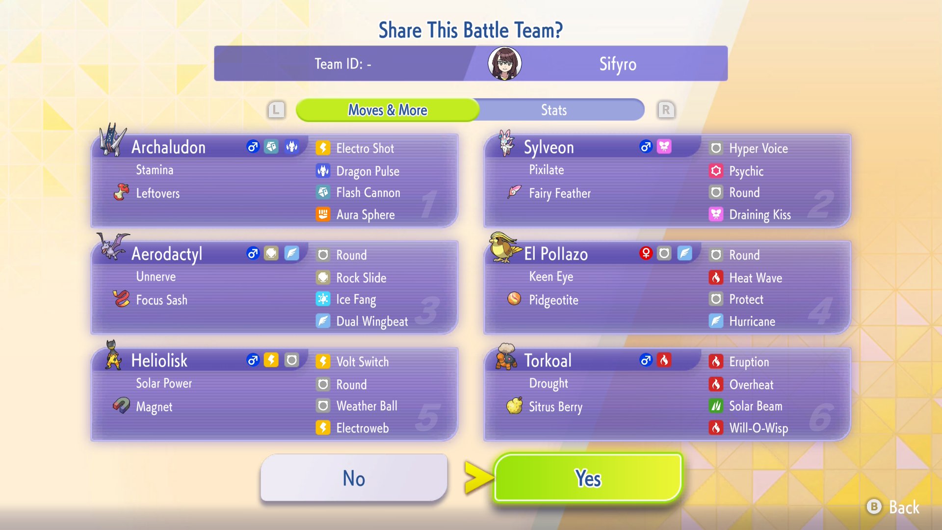 Sifyro's Pidgeot Sun Round screenshot 2