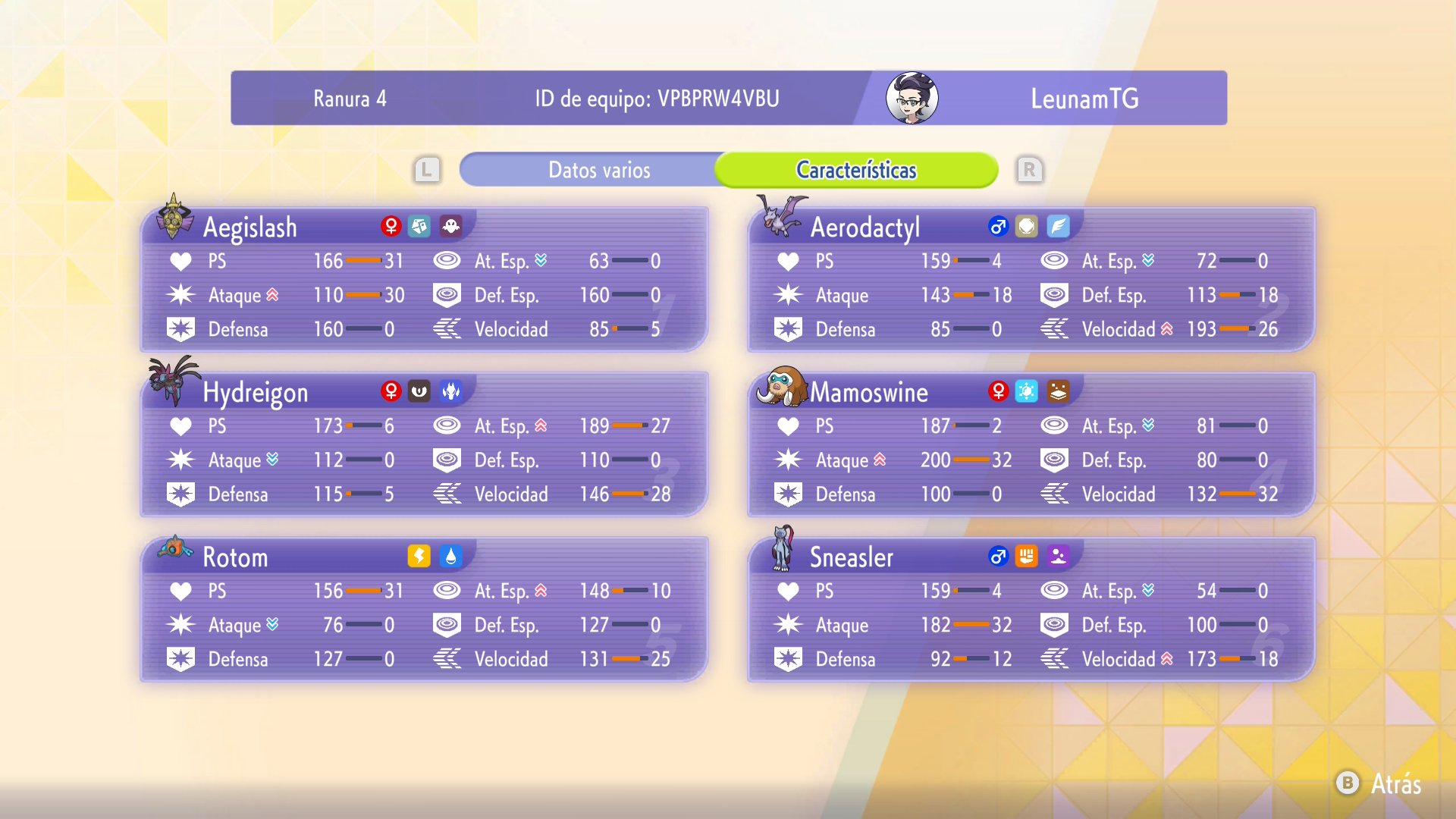 LeunamTG's Aerodactyl Day 2 Team screenshot 2