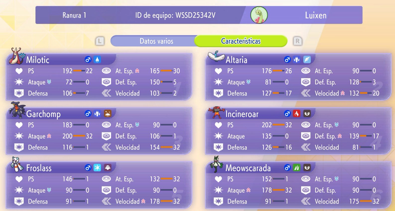 luixens' Froslass Altaria Team screenshot 3