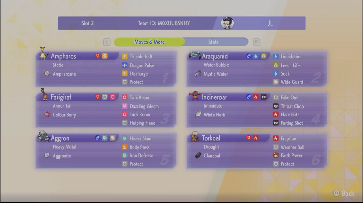 yesmess72837's Ampharos Aggron Trick Room preview