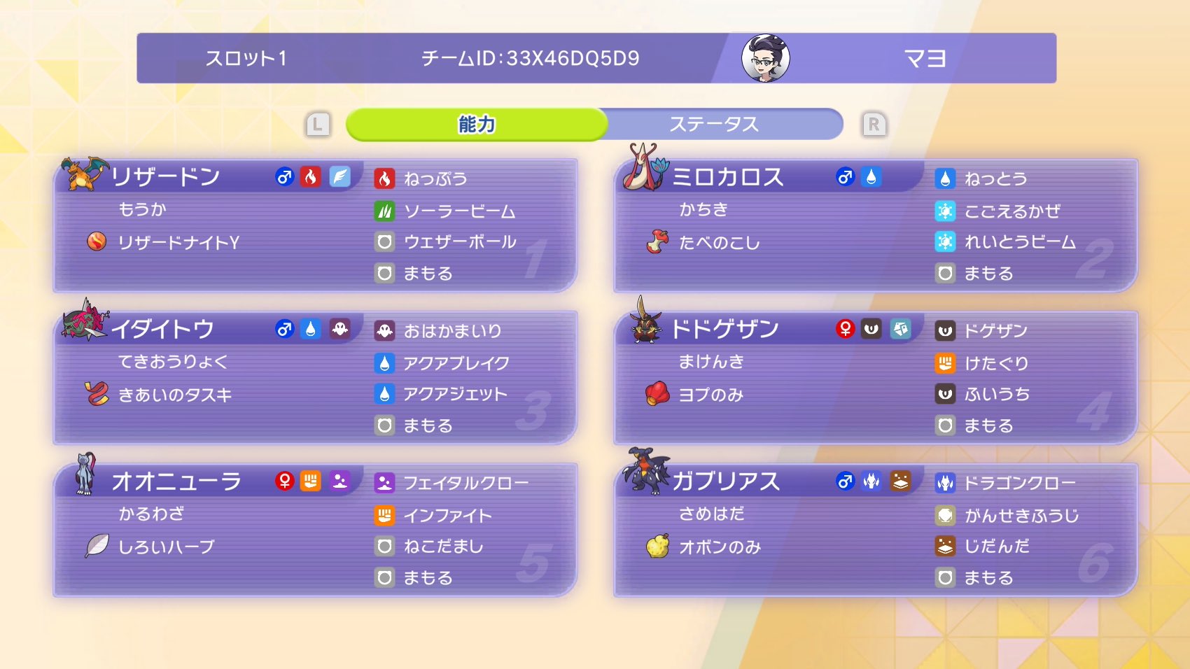 Mayo's Milotic Charizard-Y GC Team preview