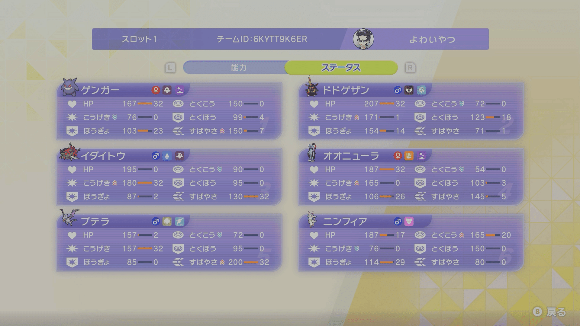 Kair's Global Challenge Gengar Aerodactyl Team screenshot 3
