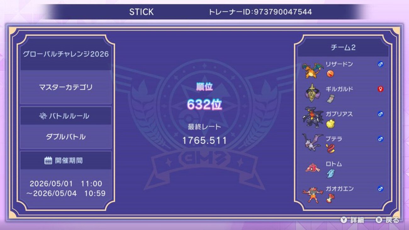 STICK's Charizard Aerodactyl Global Challenge Team preview