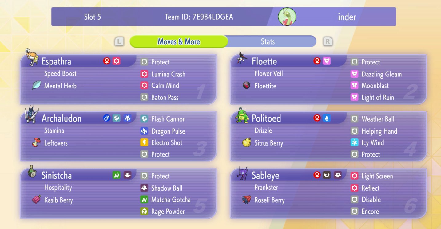 inderunite's Floette Espathra Champion screenshot 2