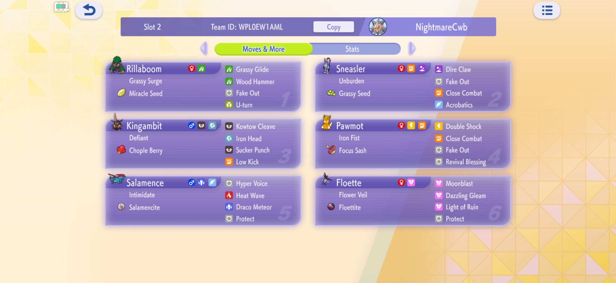 NightmareCwb Doubles Rental — Rillaboom and Pawmot preview