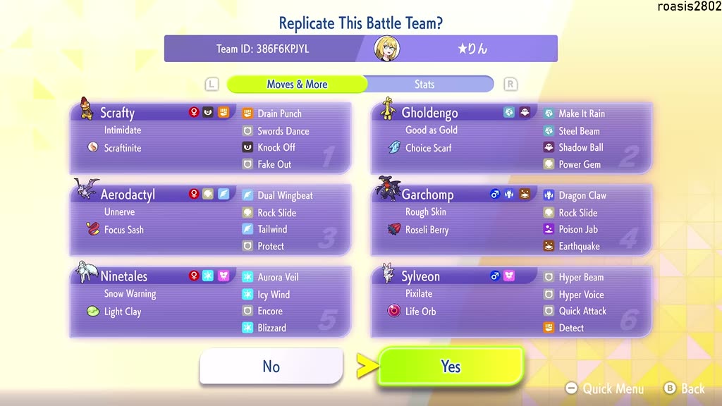 roasis2802's Mega Scrafty Snow preview